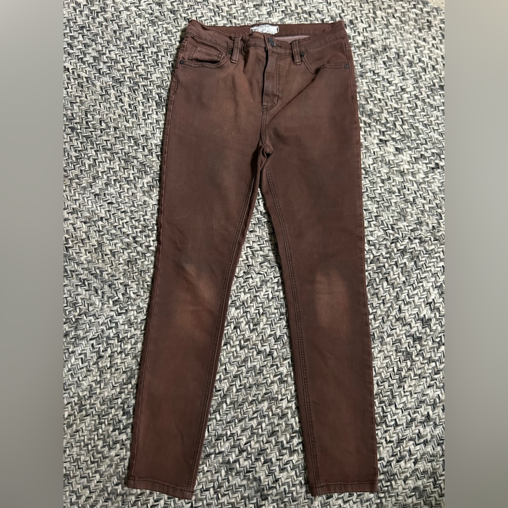 Free People Faded Brown Jeans